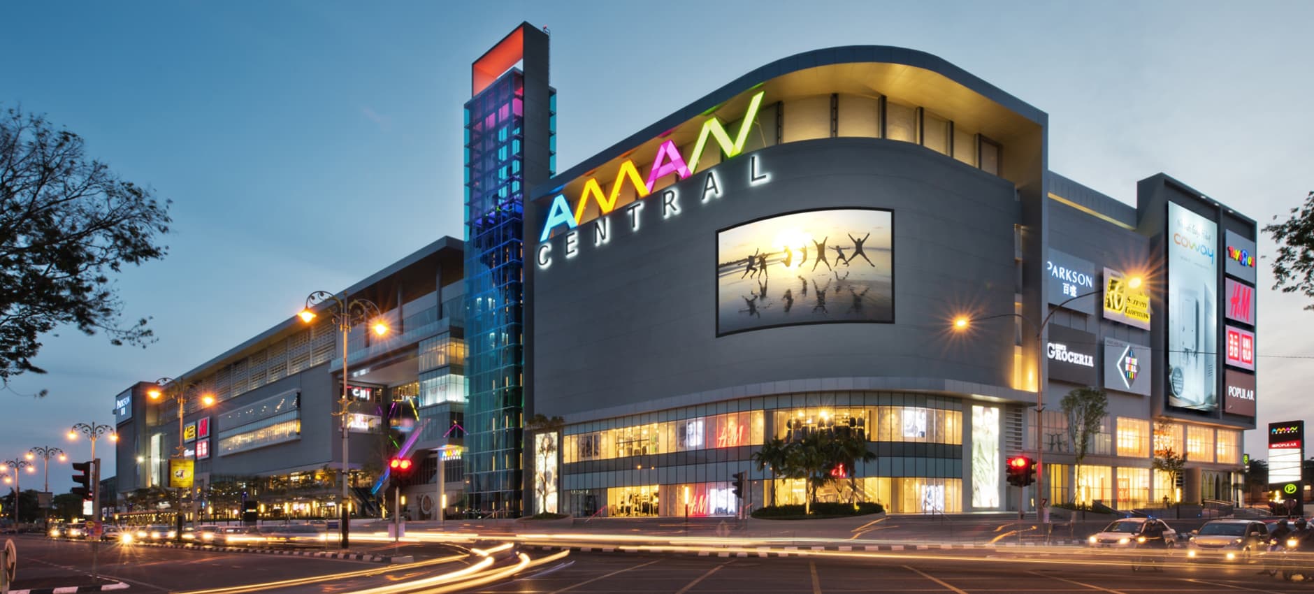 Aman Central Mall Alor Setar - pusat shopping moden dengan akses mudah dari homestay Kedah